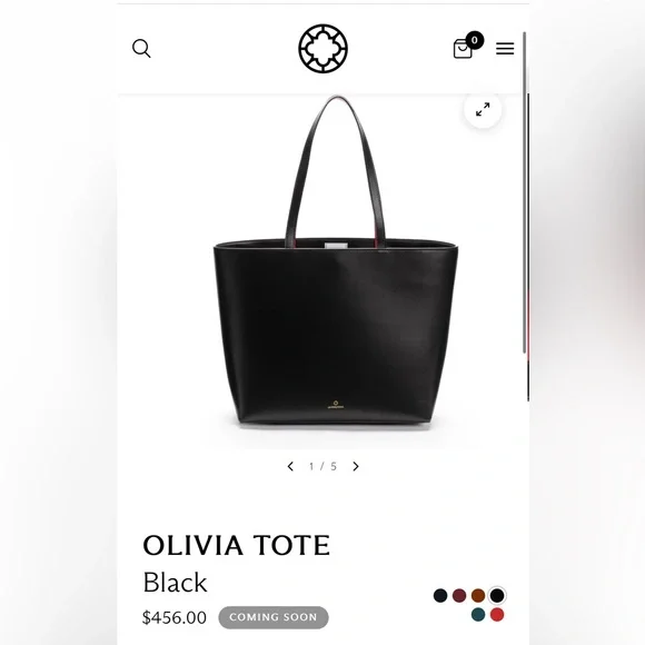 Leather Tote by La Portegna - Picture 5 of 7